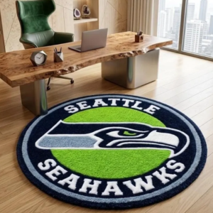 Seattle Seahawks Round Rug